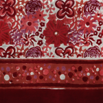 Joyau de Fleur gris rouge