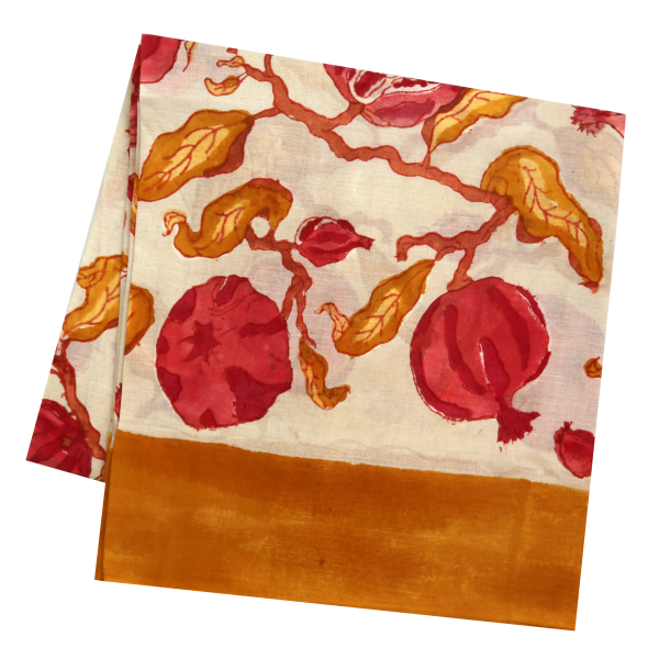 Yellow red pomegranate pareo