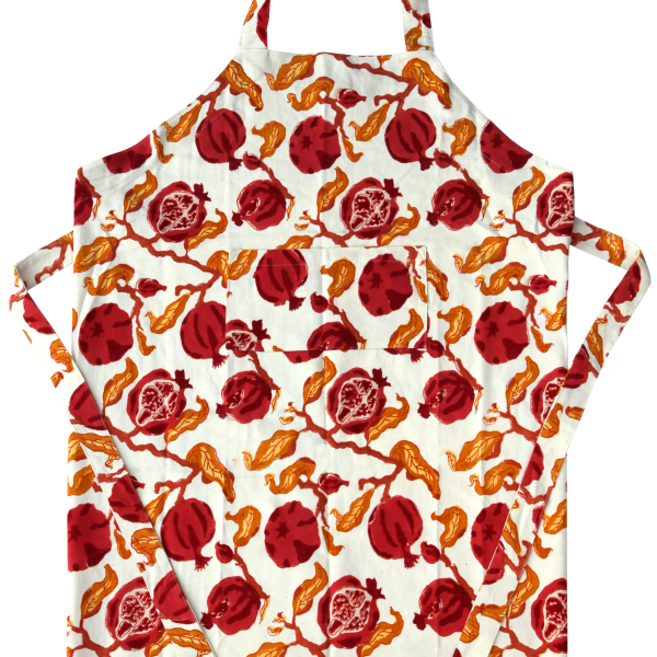 Red and yellow grenade apron
