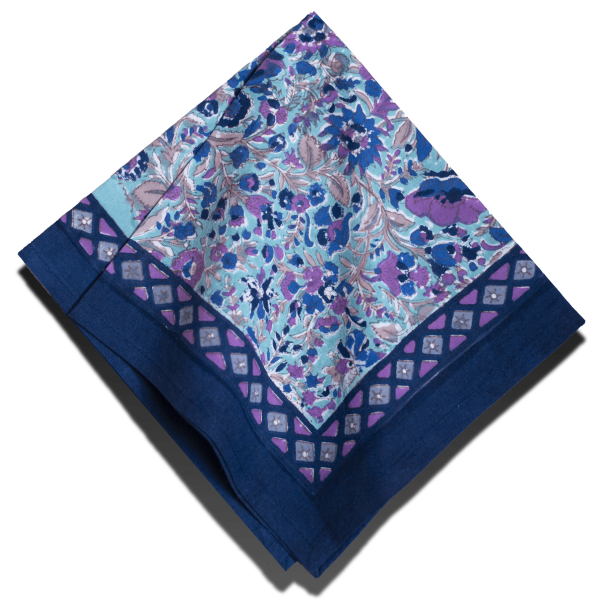 Lot de 2 serviettes Holi turquoise bleu