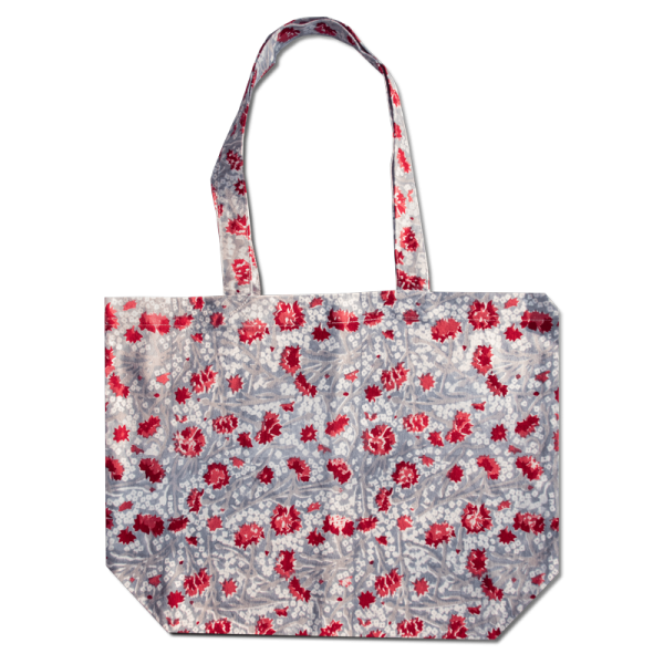 Gray red Cornflower bag