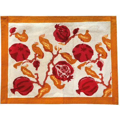 Red and yellow Pomegranate placemat