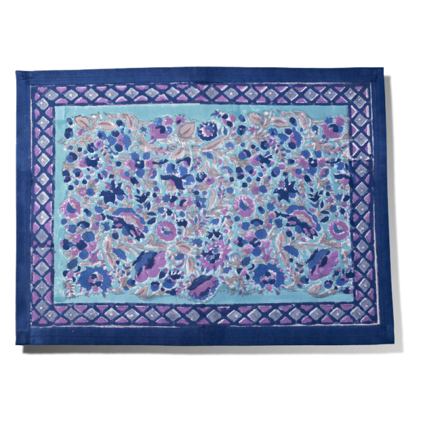 Holi turquoise blue placemat