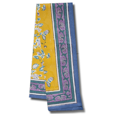Joy yellow blue Kitchen Towel
