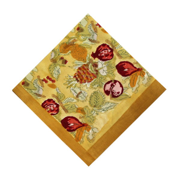 Lot de 2 serviettes Tutti Frutti jaune rouge