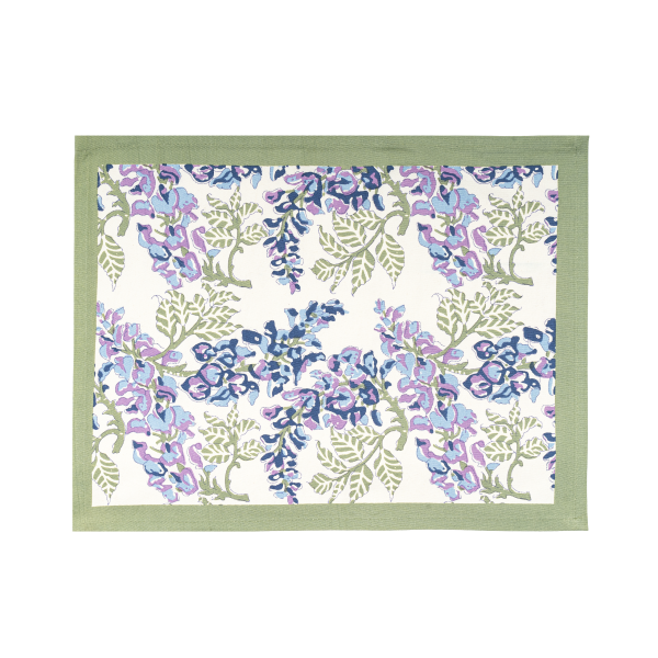 Blue wisteria placemat