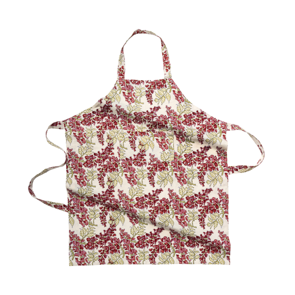 Tablier Glycine rose