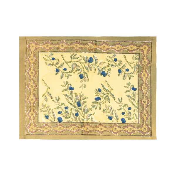 Green yellow Olive tree placemat