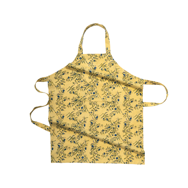 Tablier Olivier jaune vert