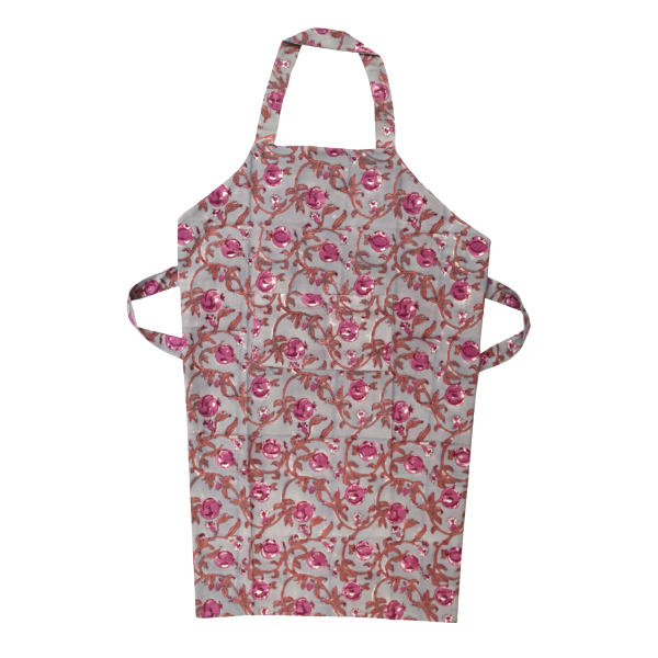 Pomegranate grey-purple apron