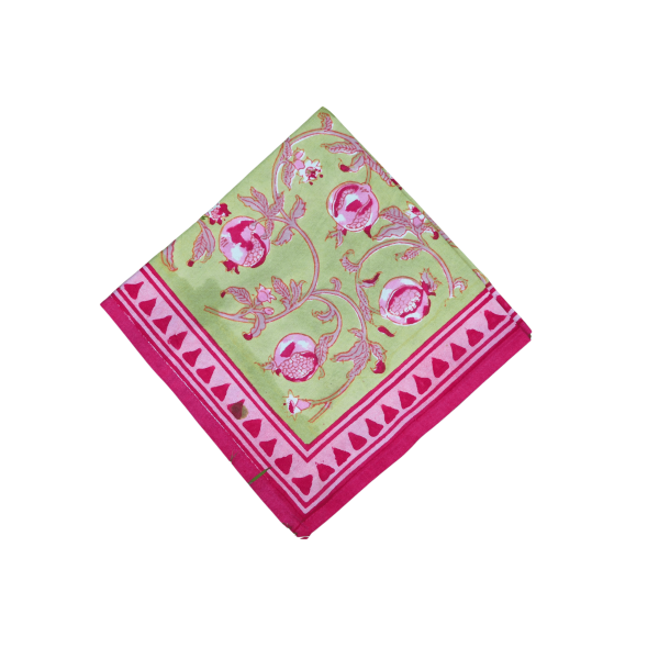 Pomegranate tree green Set of 2 napkinss