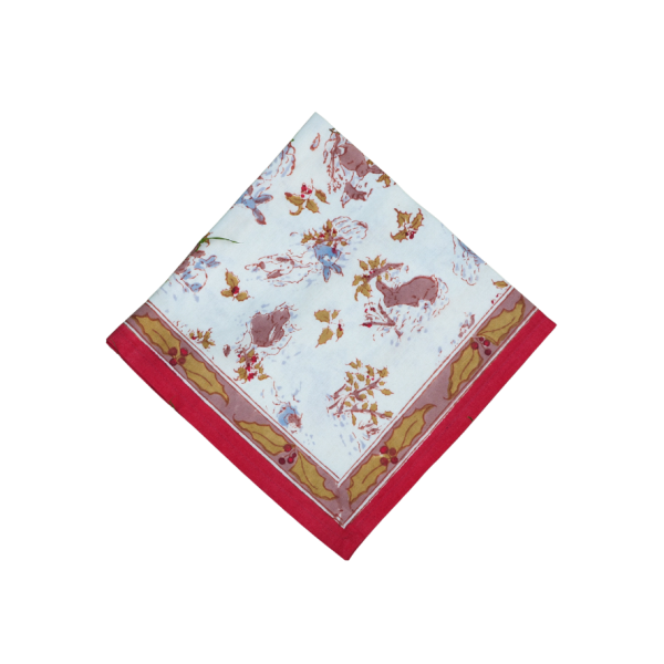 Snow Rabbit Set of 2 napkins