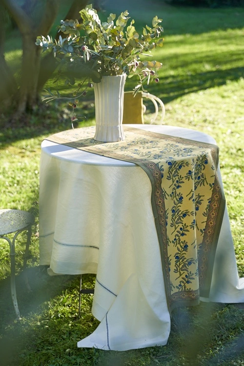 chemins de table collection olivier linge artisanal